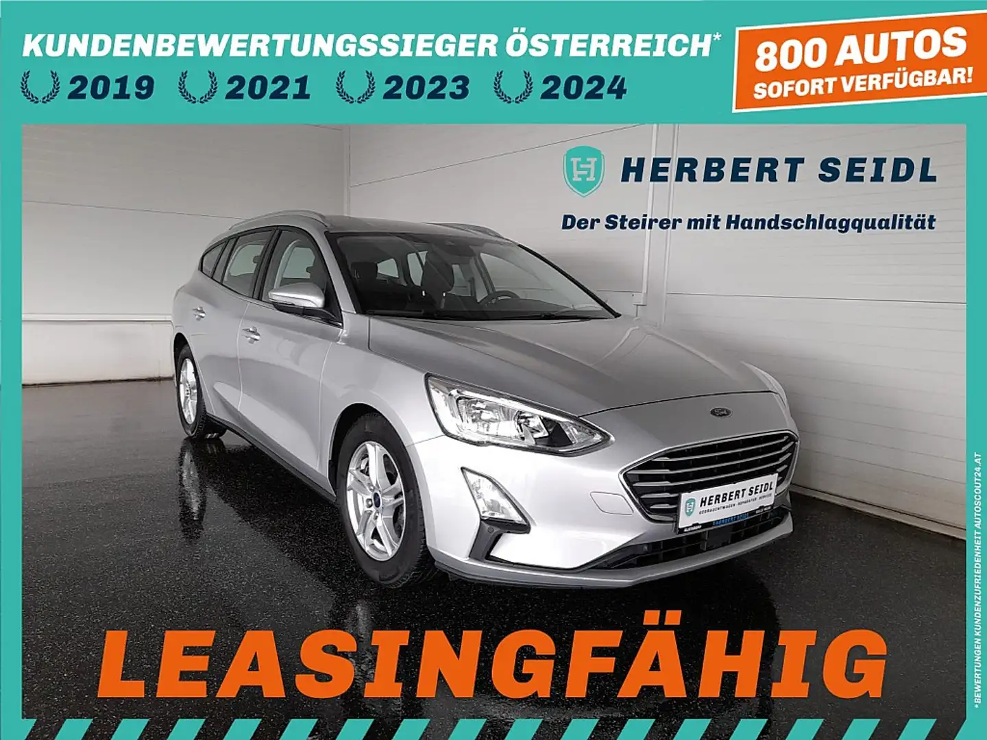 Ford Focus C&C 1,5 EcoBlue *WENIG KM / LED / NAVI / AHV / ... Silber - 1
